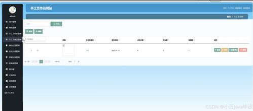 基于SpringBoot的手工艺作品网站设计与实现 网页设计及系统维护